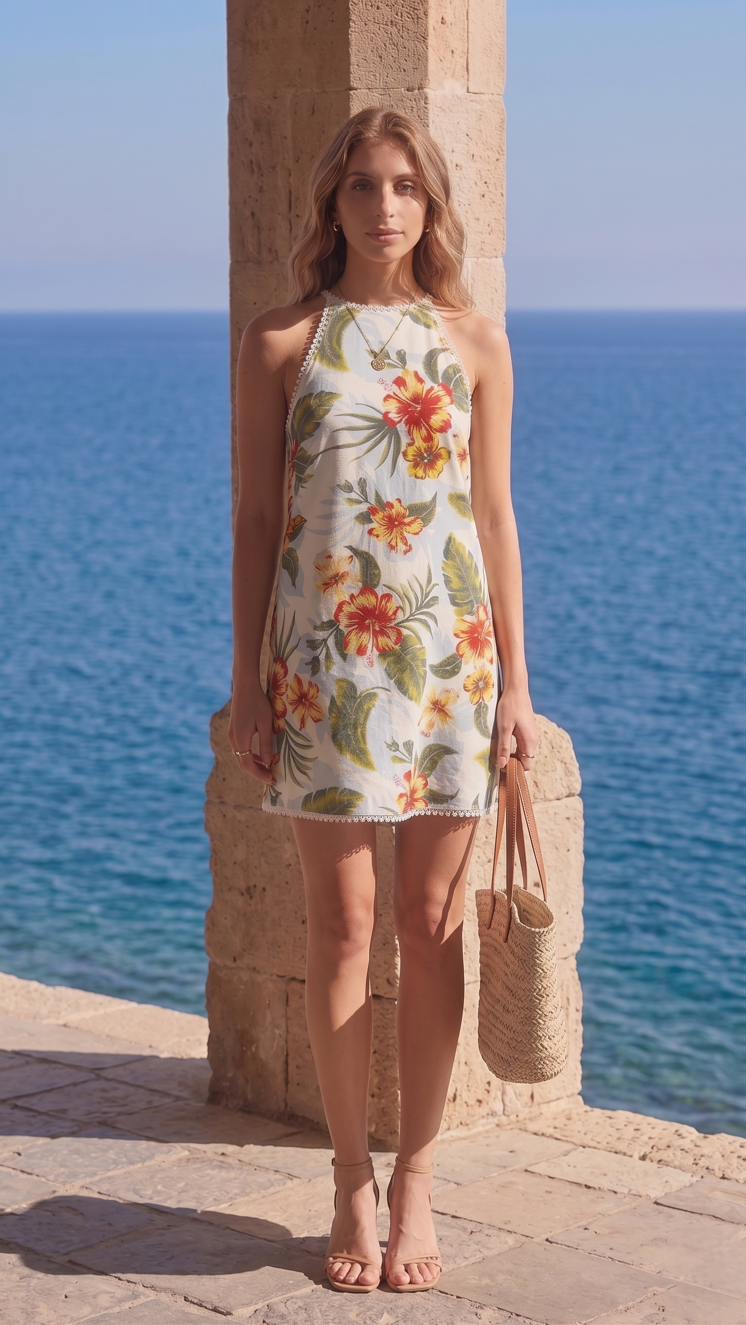BLUE HAWAII SHEATH DRESS