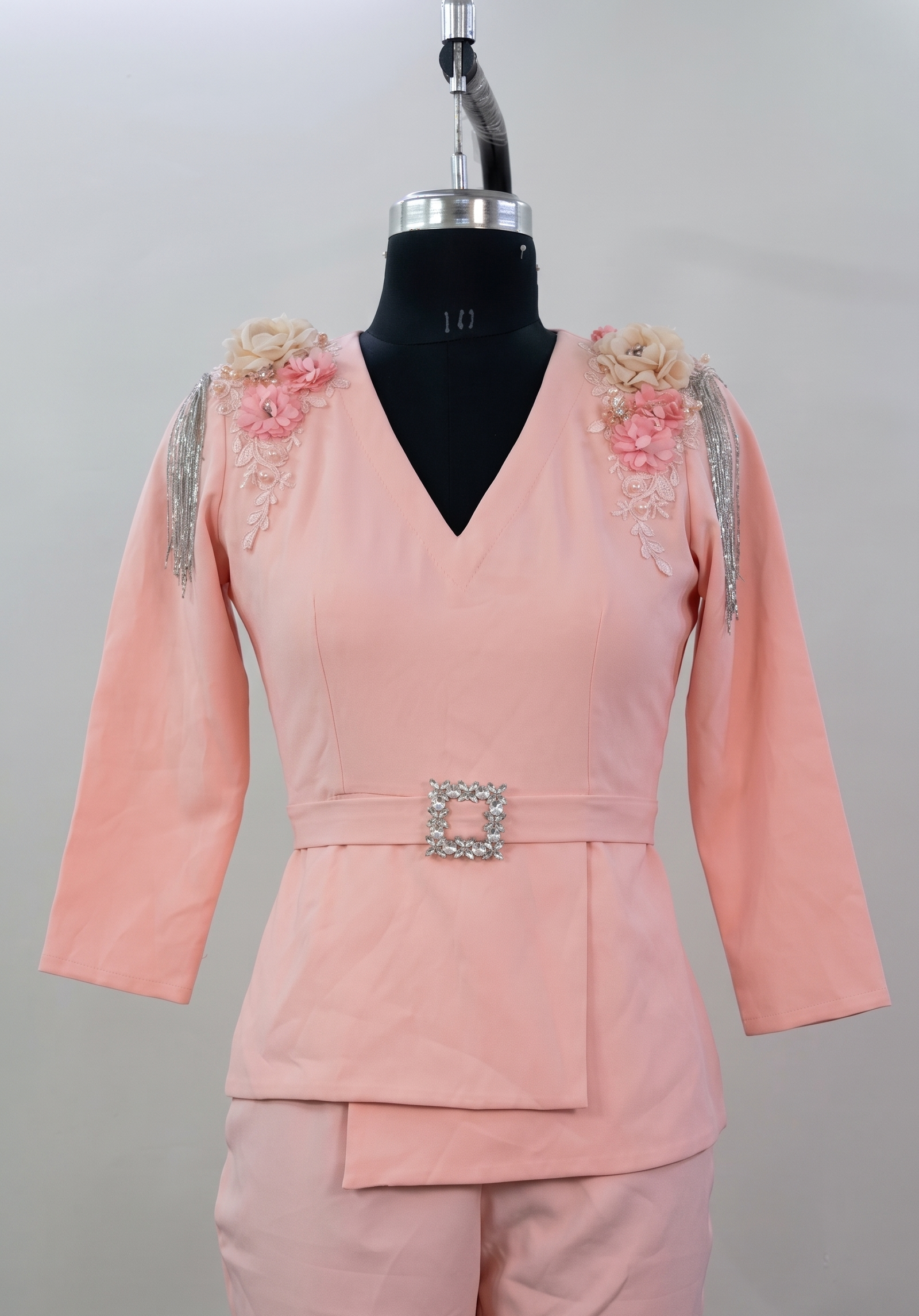 PEACH EMBELLISHED CO-ORD SET - SALE