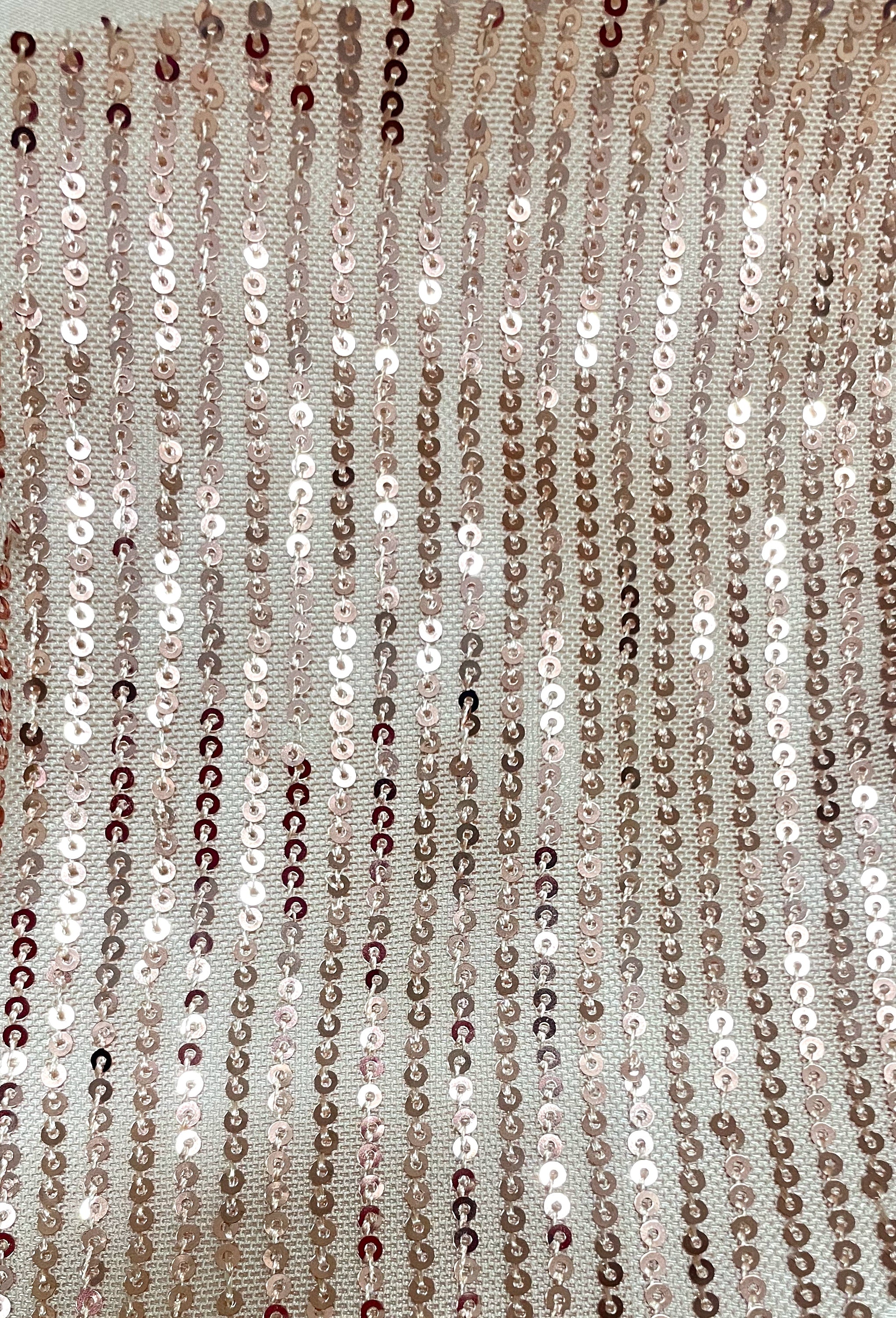 CHAMPAGNE SEQUIN ORGANZA DRESS