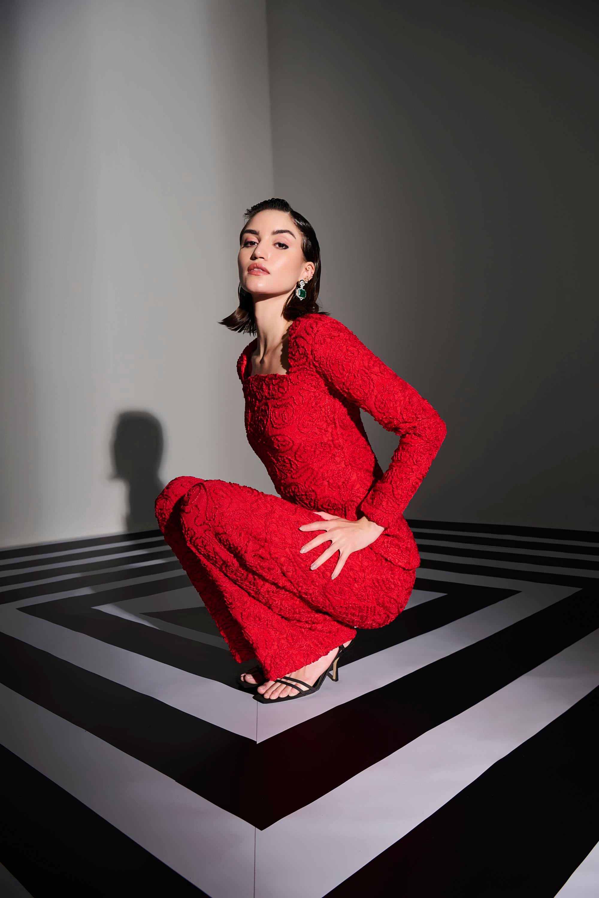 Brocade Ruby Co ord Set