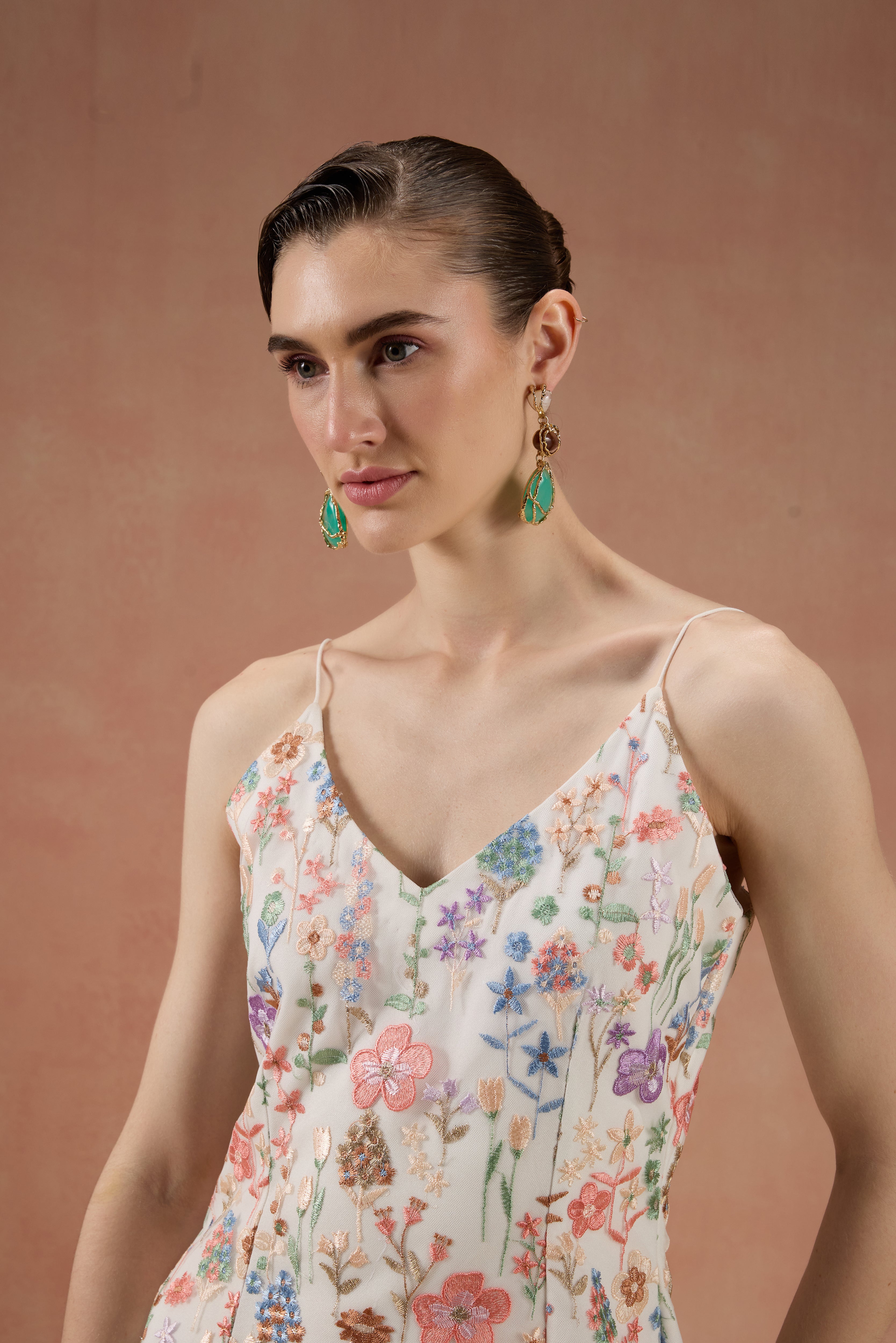 BLUSH AND IVORY FLORAL BLAZER SET