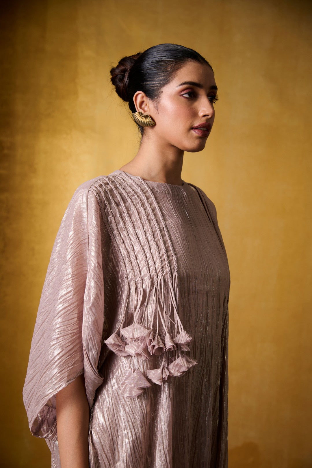 GOLDEN COWL KAFTAN SET