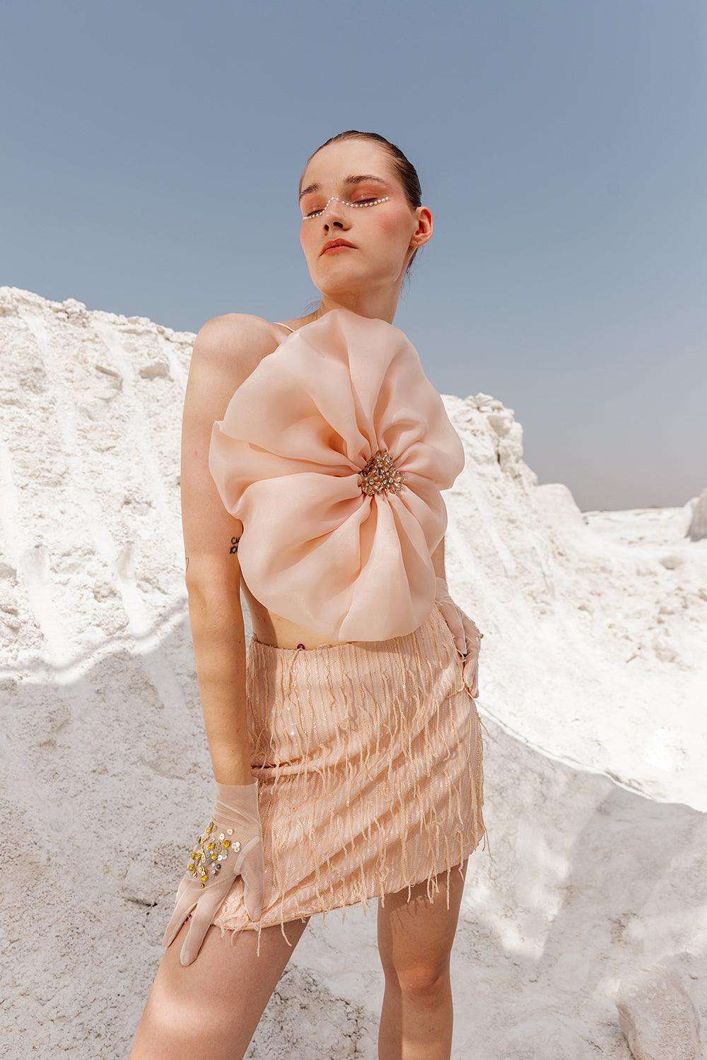 BLUSH FLORAL TOP - LabelIris