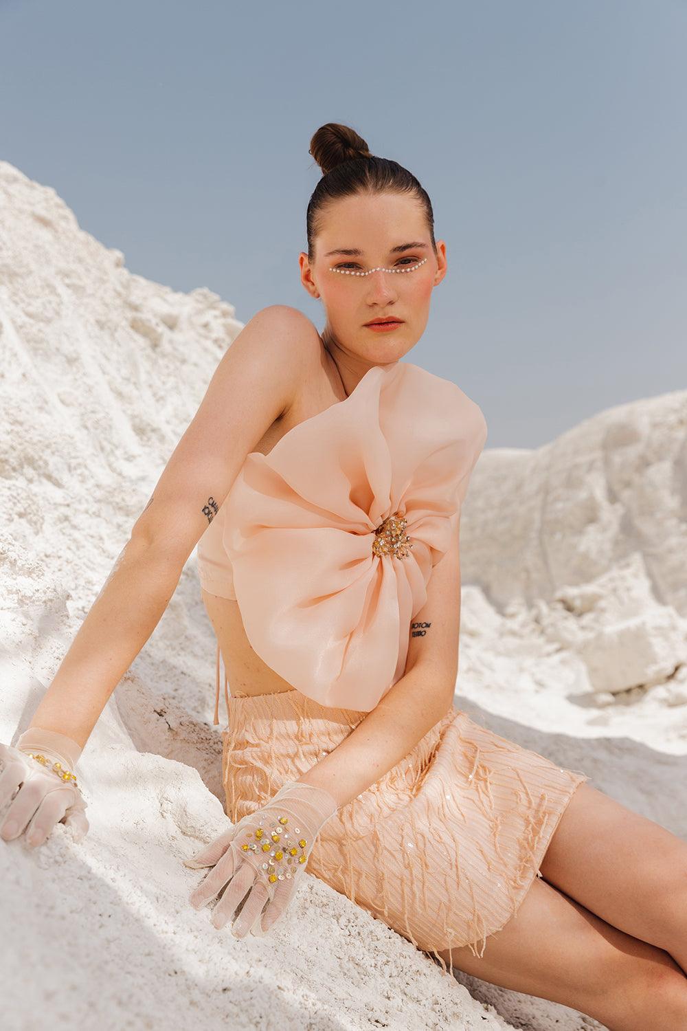 BLUSH FLORAL TOP - LabelIris