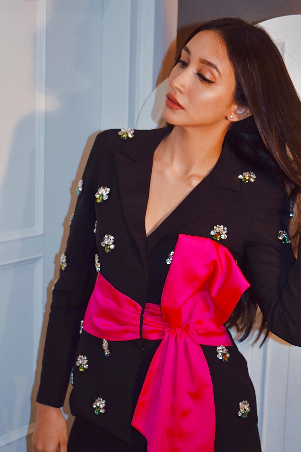 SHREYA CHOUDHRY IN BLACK EMBELLISHED PANT SUIT - LabelIris