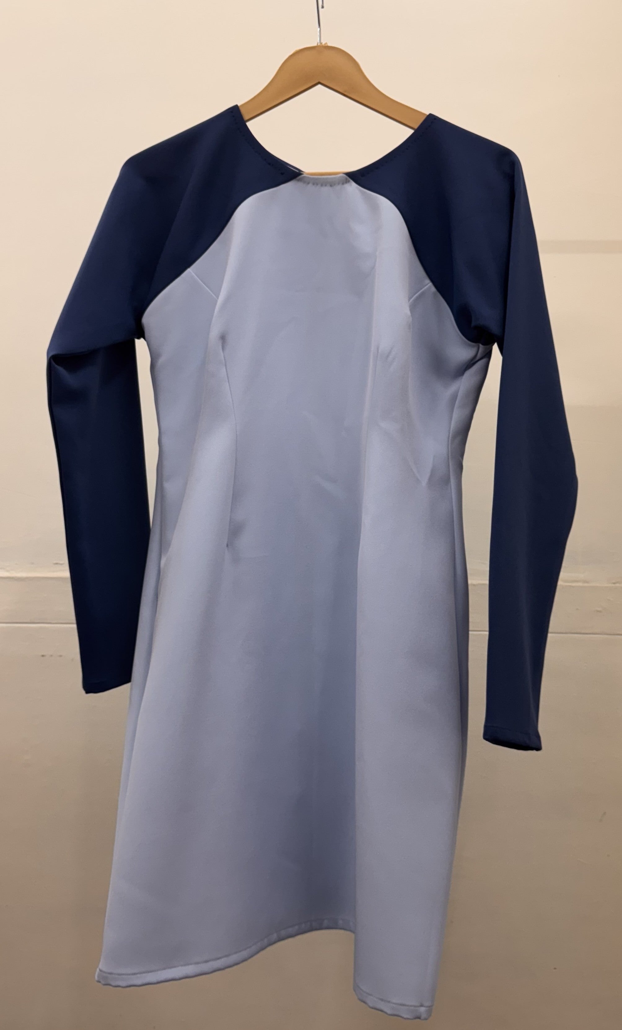 BLUE RAGLAN SLEEVE DRESS