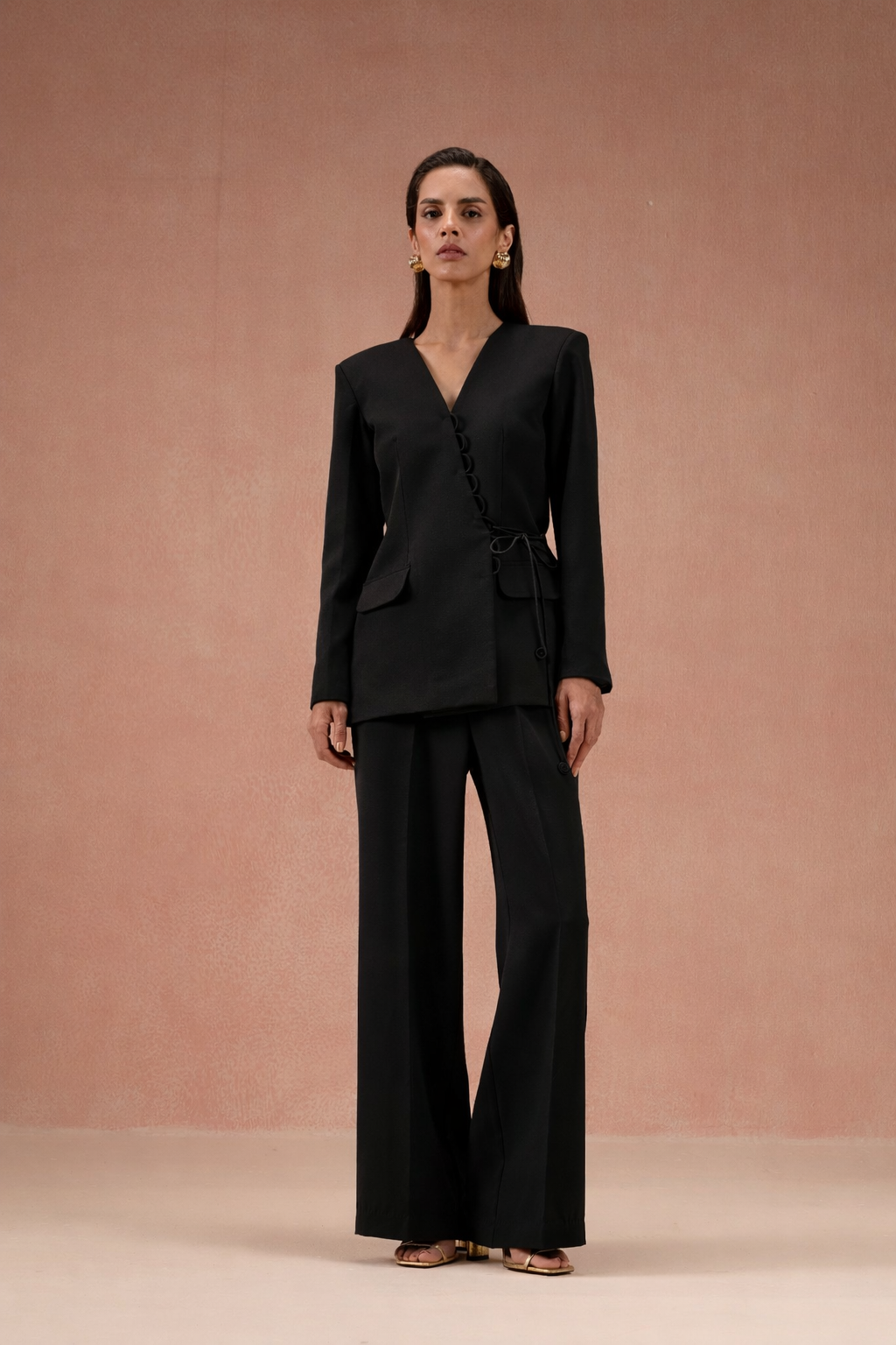 COBALT BLUE CORD BLAZER SET