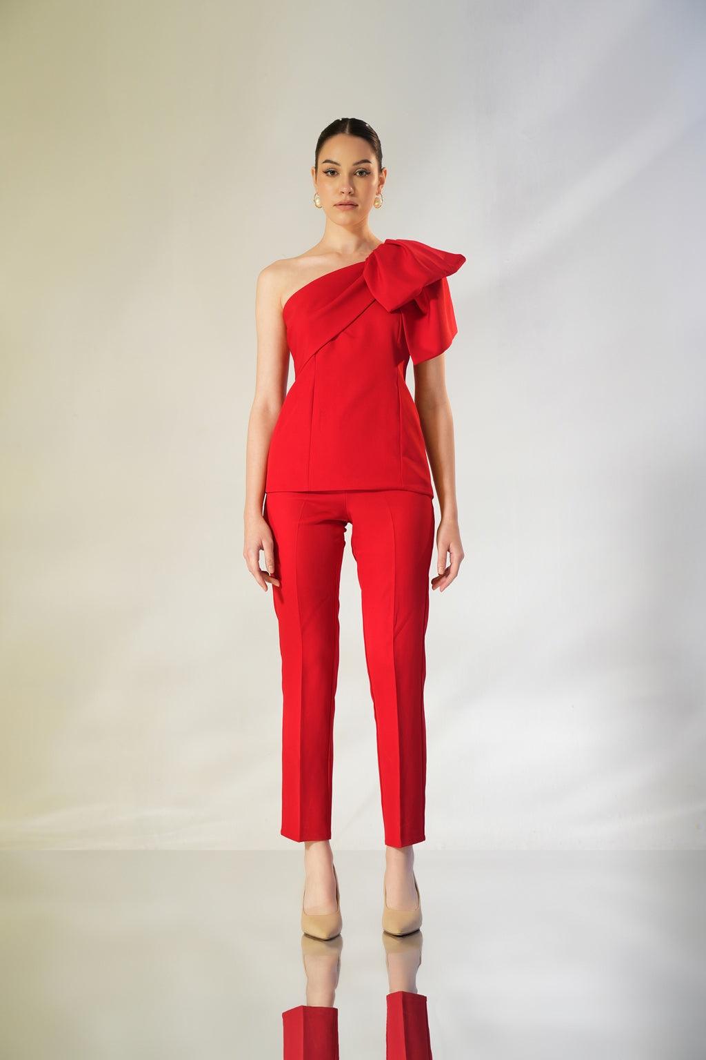 RED BOW CO-ORD SET