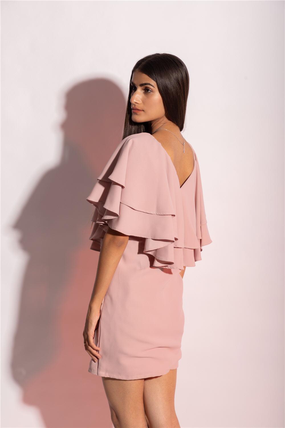 PINK RUFFLE DRESS - LabelIris