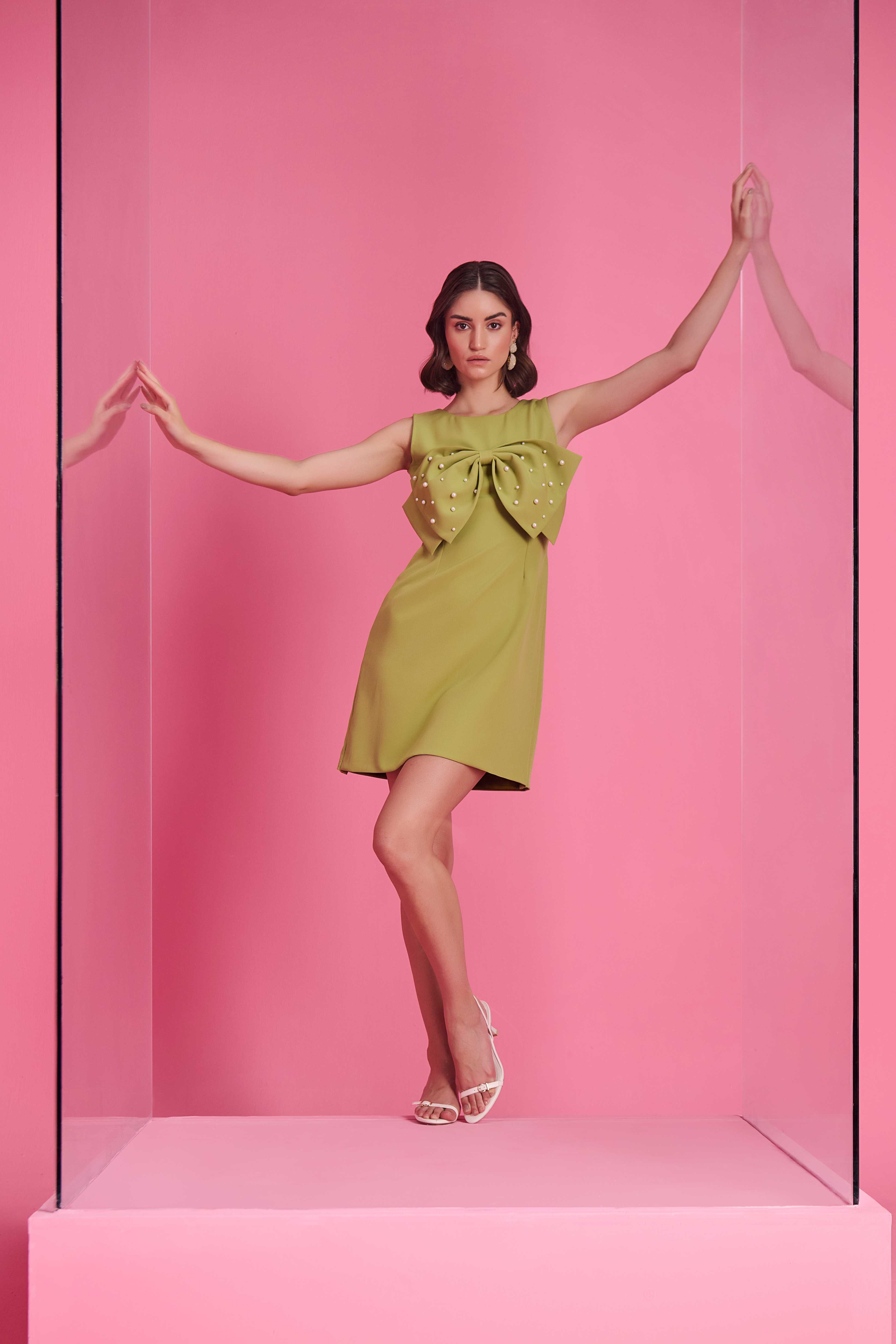 OLIRA BOW DRESS