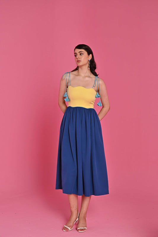 SUNWAVE TIE DRESS