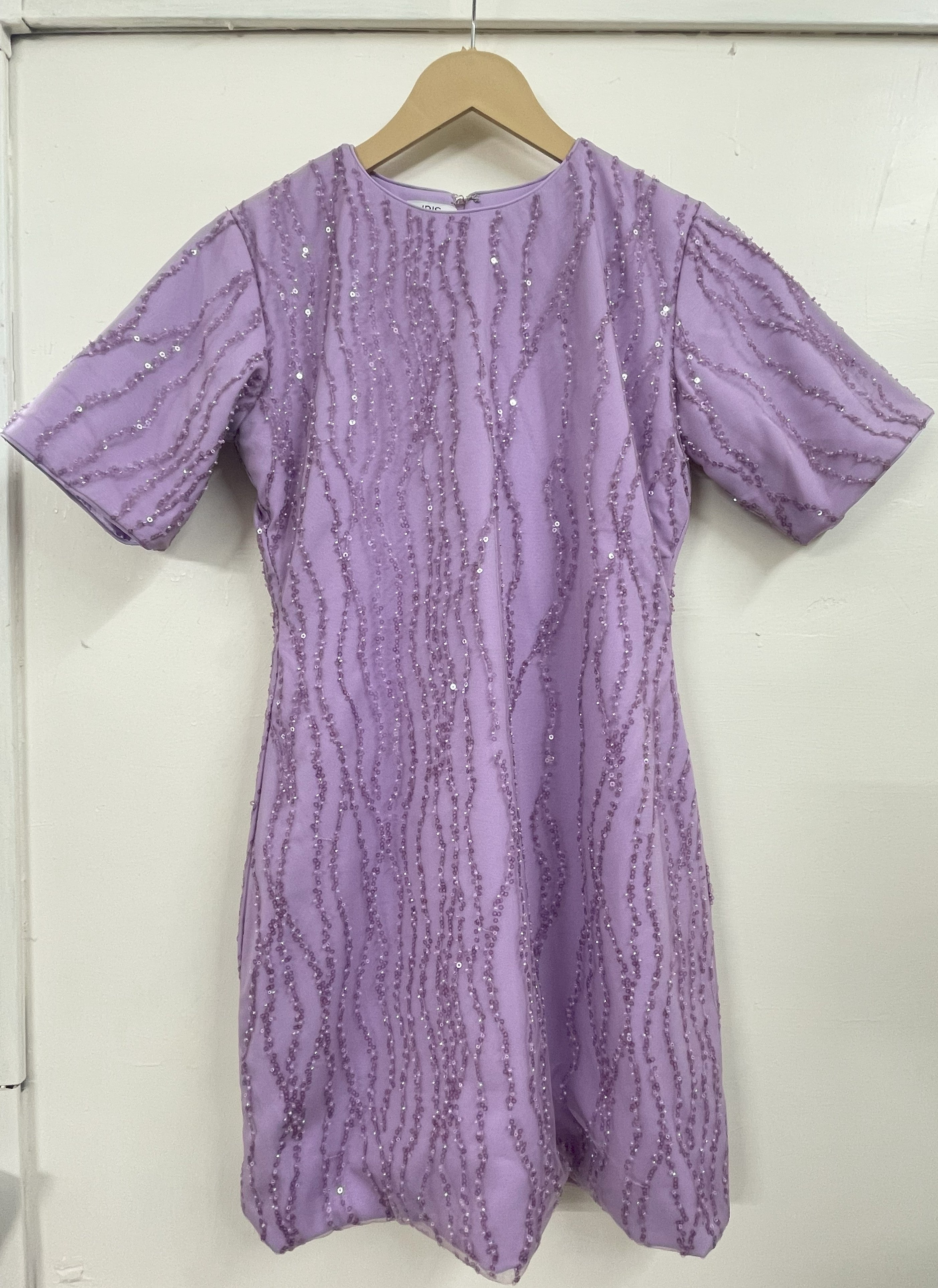 LILAC SEQUIN MINI DRESS