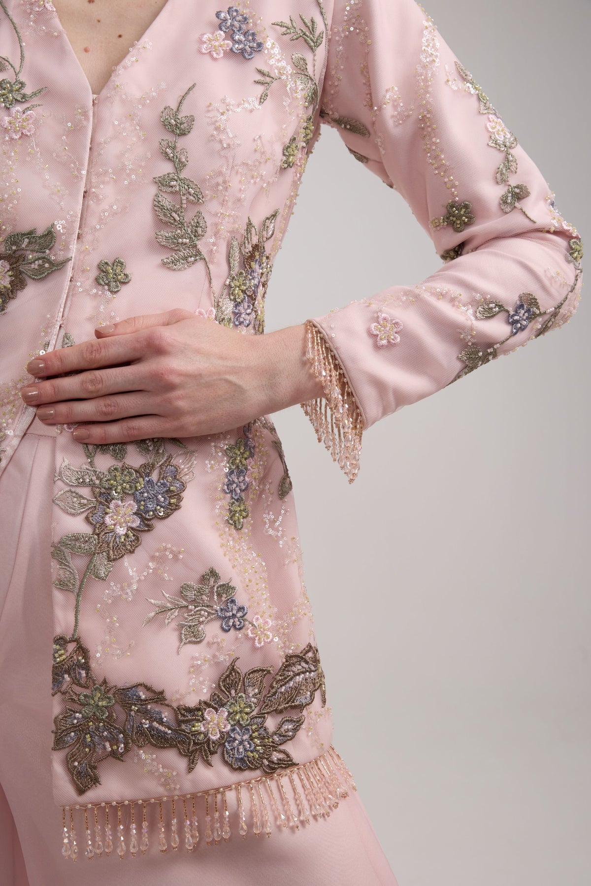 PINK EMBROIDERED SHARARA SET