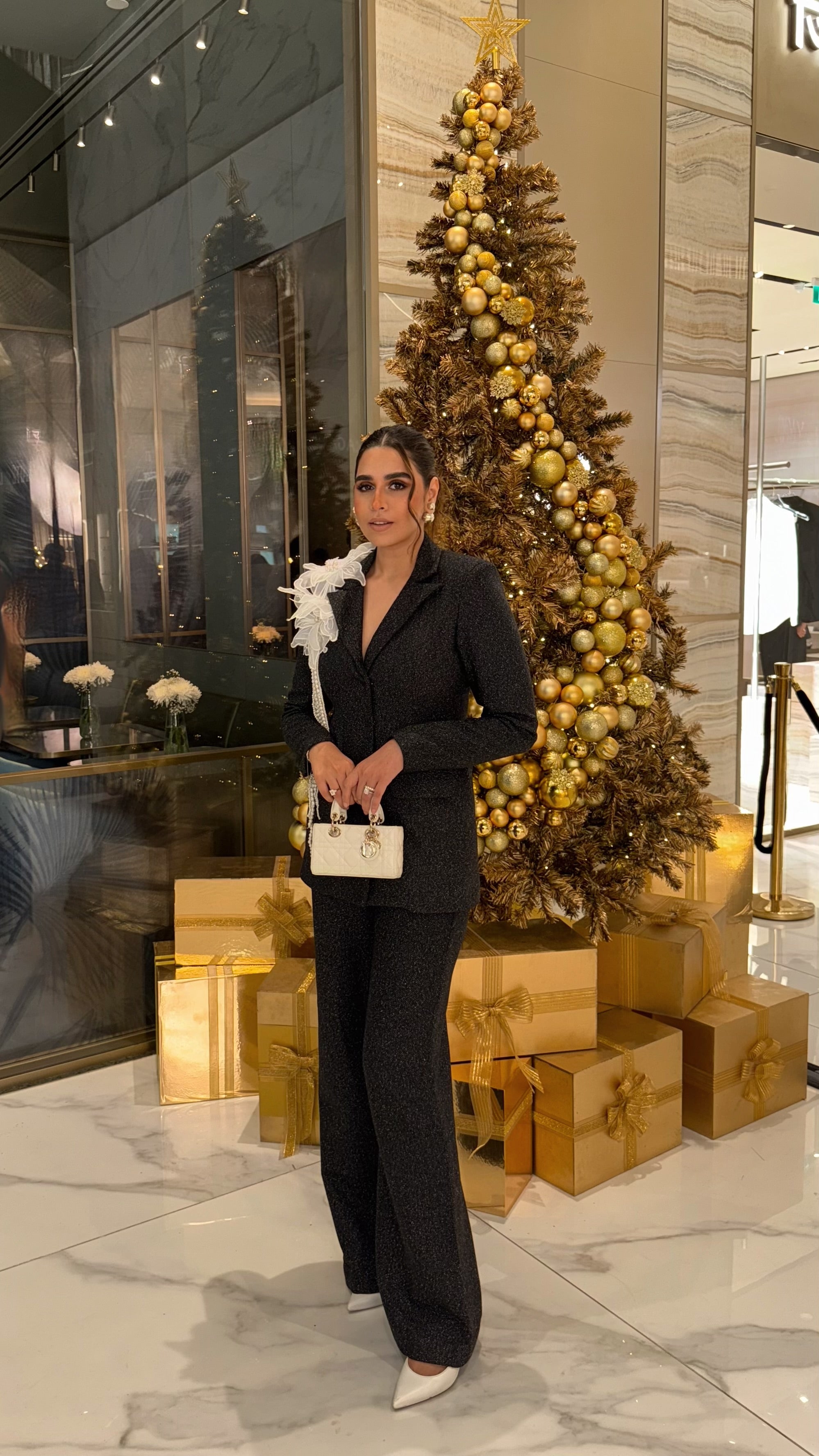 TWEED FLOWER BLAZER SET