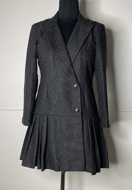 MELANGE TWEED DRESS