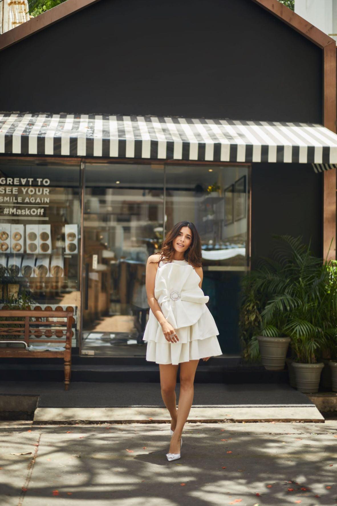 MITALI IN IVORY FLOWER DRESS - LabelIris