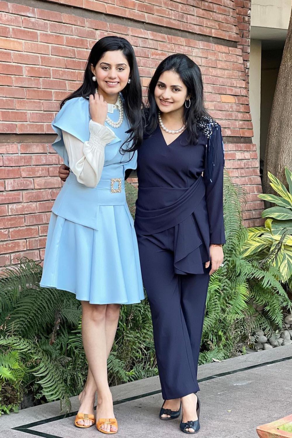 PRAKASHI IN ICE BLUE RUFFLE SET - LabelIris
