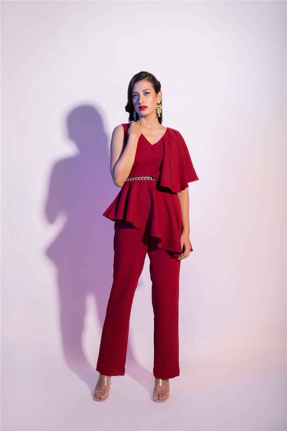 MAROON CO-ORD SET - LabelIris