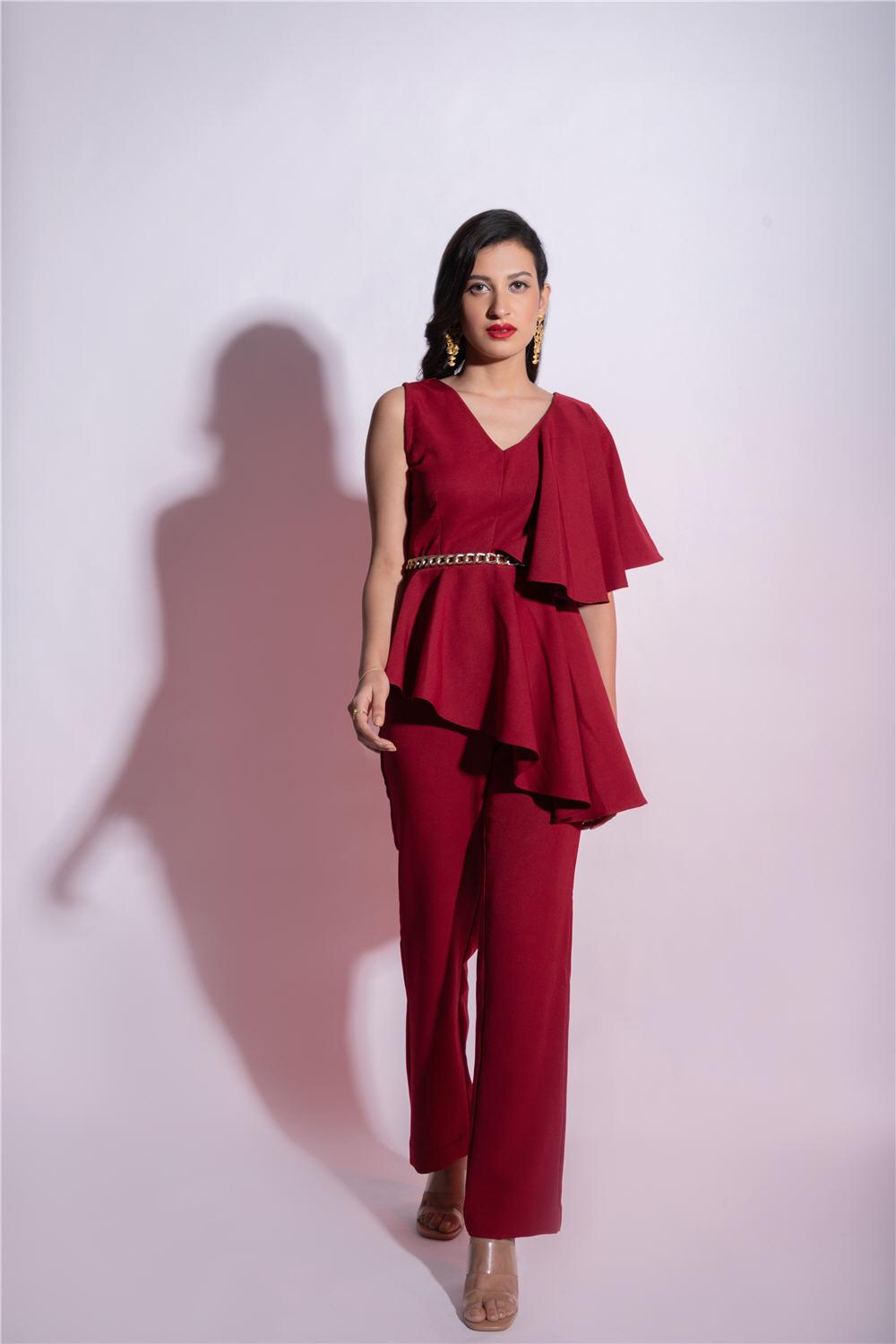 MAROON CO-ORD SET - LabelIris