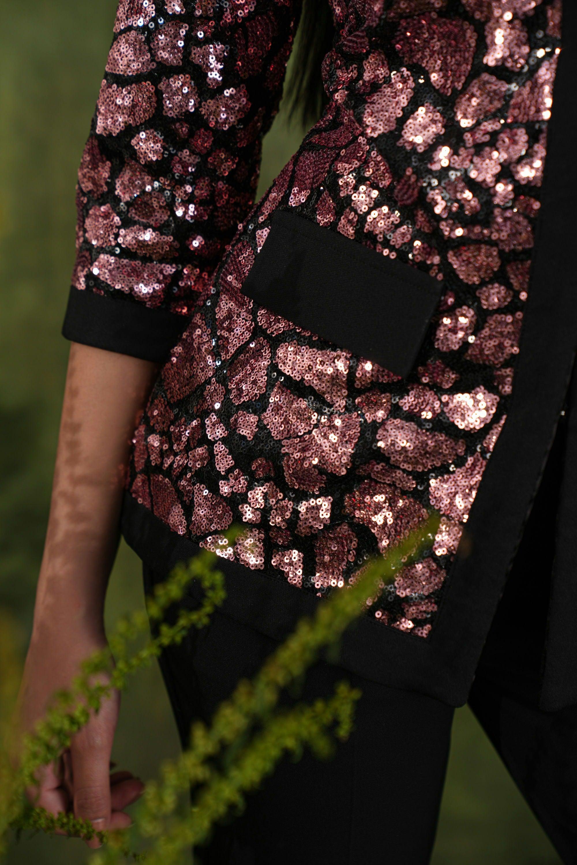RUST SEQUIN JACKET