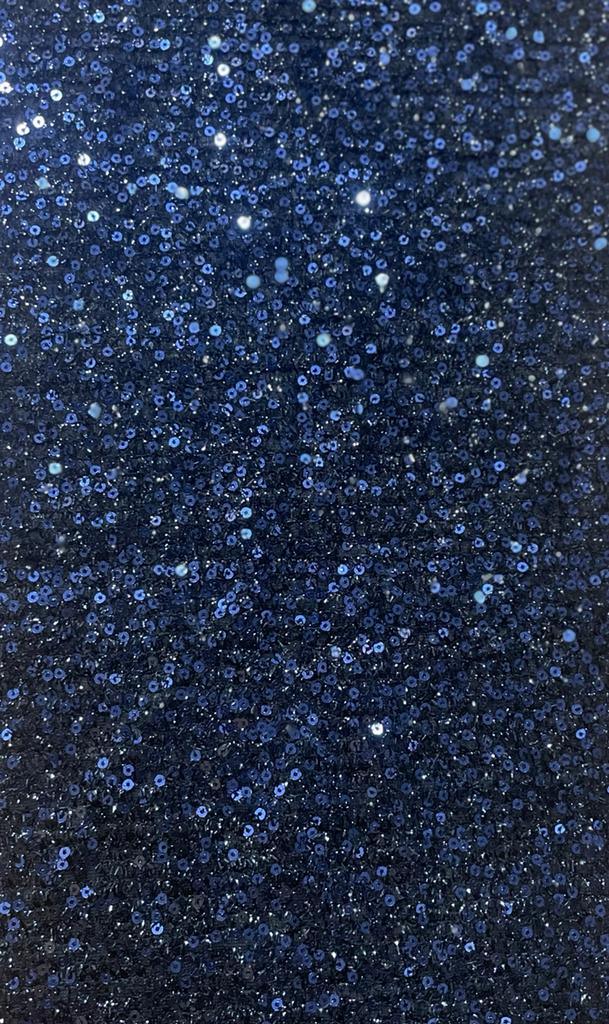 INK BLUE FEATHER CROP TOP - LabelIris