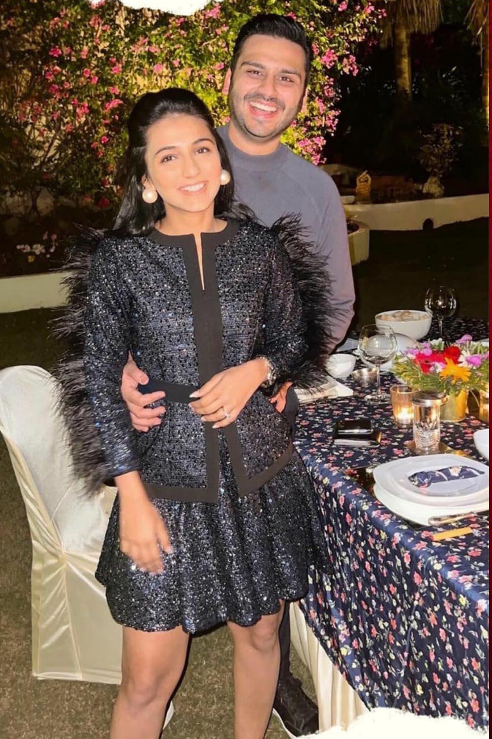 MASOOM MINAWALA IN INK SEQUIN CO-ORD SET - LabelIris